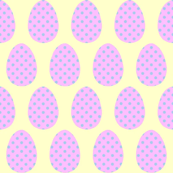 Modello senza soluzione di continuità, sfondi, texture pois di uova di Pasqua . — Foto Stock