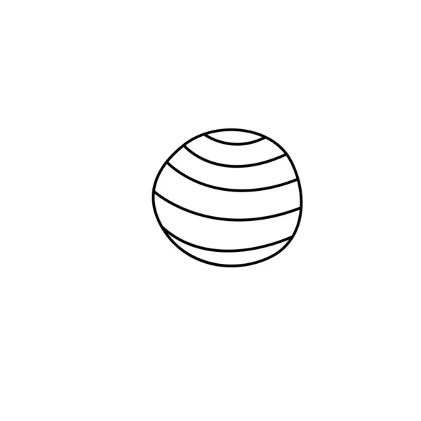 Abstracte Cirkel Rond Planeet Bal Object Design Element Icoon Doodle — Stockvector