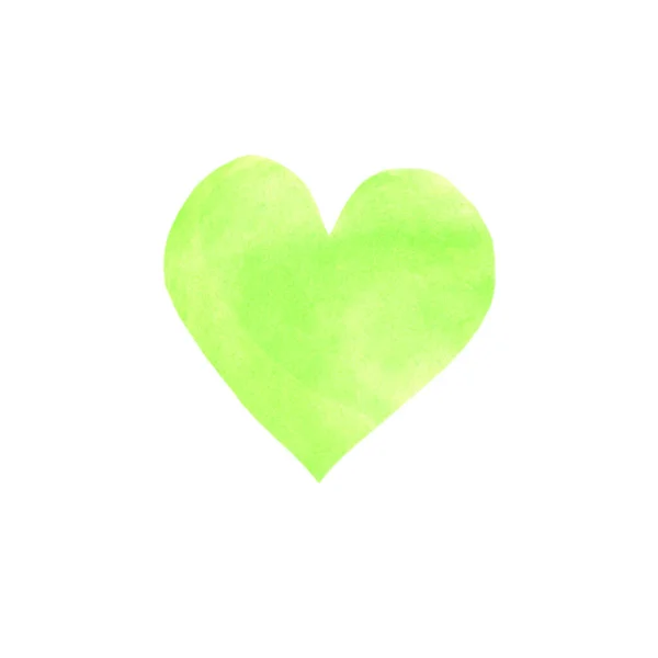 Ručně Kreslené Akvarel Srdce Textury Láska Valentýn Pozadí — Stock fotografie
