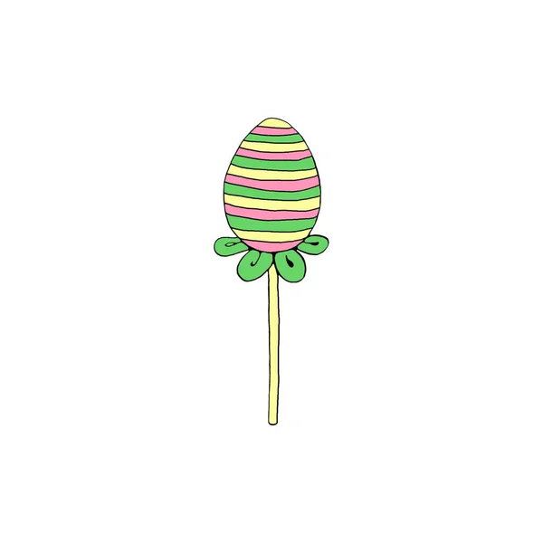 Color Decorative Egg Candy Lollipop Design Element Easter Valentines Day — Stock Photo, Image