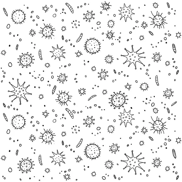 Virus Coronavirus Contexte Modèle Cadre Avec Contour Molécules Cellules Infection — Photo