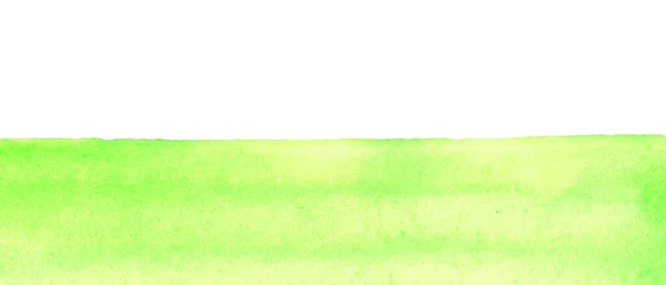 Slunečná Louka Krajina Zelenou Trávou Abstraktní Letní Akvarel Pozadí Skvrna — Stock fotografie
