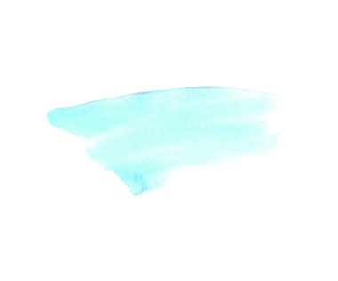 Soyut akvaryum rengi ıslak fırça renginde boya çizgili elementte parmak izi var. Renkli suluboya pembe kırmızı mavi mavi el çizilmiş kağıt dokusu metin tasarımı için beyaz zemin üzerinde izole edilmiş leke, web.