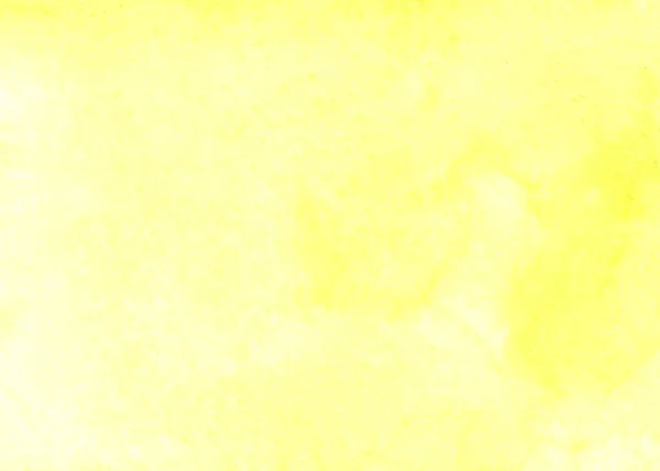 Gelber Aquarell Hintergrund Aquarellfarben Auf Grobem Texturpapier — Stockfoto