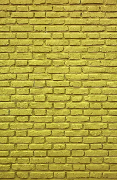 Vertical Image Mustard Yellow Colored Brick Wall Background Pattern Texture — Stock Photo, Image