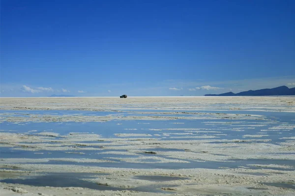 Road Trip Naar Salar Uyuni Uyuni Salts Flats Aan Het — Stockfoto