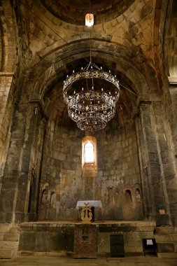 Sanahin Manastırı 'ndaki çarpıcı Ortaçağ Kilisesi, Ermenistan' ın kuzeyindeki Unesco Dünya Mirası Bölgesi