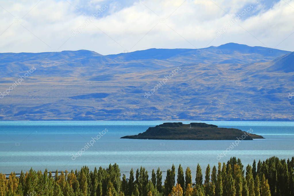 Incredible Argentino Lake or Lago Argentino View from the Town of El Calafate, Patagonia, Argentina, South America