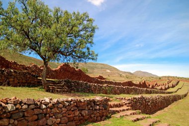 Piquillacta Arkeolojik Alanı, Valle Sur, Cusco Bölgesi, Peru, Güney Amerika 'daki Büyük Wari Kültürü Yerleşkesi