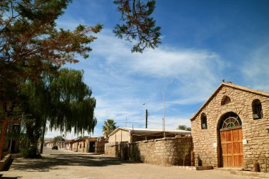 Aziz Lucas Kilisesi ve Toconao Kasabası, San Pedro de Atacama, Şili, Güney Amerika