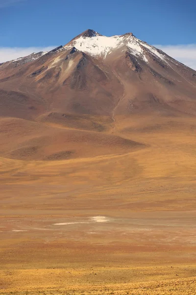 Highland Mountain Bedekt Met Sneeuw Atacama Woestijn Noord Chili Zuid — Stockfoto