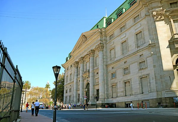 Impresionante Edificio Neoclásico Del Banco Nación Argentina Buenos Aires Argentina —  Fotos de Stock