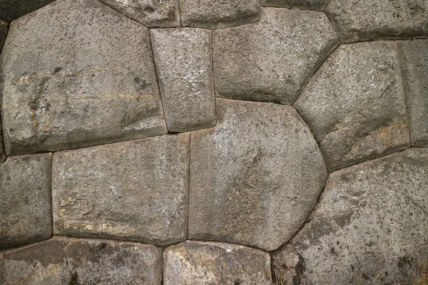 Piedra Única Las Antiguas Murallas Incas Ciudadela Sacsayhuaman — Foto de Stock