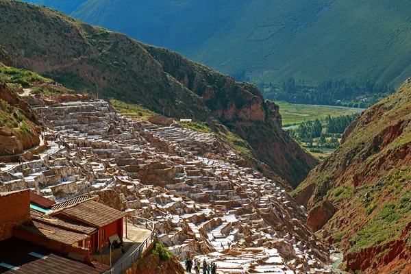 Las Salinas Salineras Maras Valle Sagrado Los Incas Cusco Perú —  Fotos de Stock