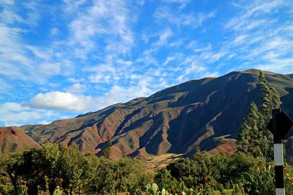 Ollantaytambo Gyönyörű Hegyvonulatai Inkák Szent Völgye Urubamba Cusco Peru — Stock Fotó