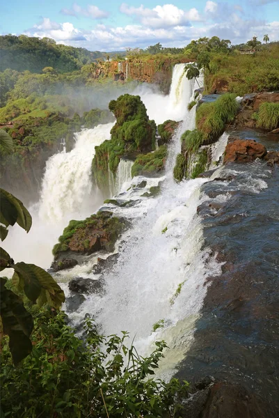 Puissantes Chutes Iguazu Sur Côté Argentin Dans Province Argentine Misiones — Photo