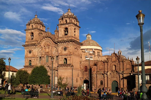 Katedrála Cusco Elegantní Památka Náměstí Plaza Armas Cuscu Peru Jižní — Stock fotografie