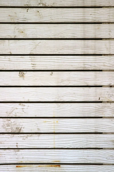 Pionowy Wizerunek Bia Ego Barwnego Drewnianego Deski Ciana Starego Budynku — Zdjęcie stockowe