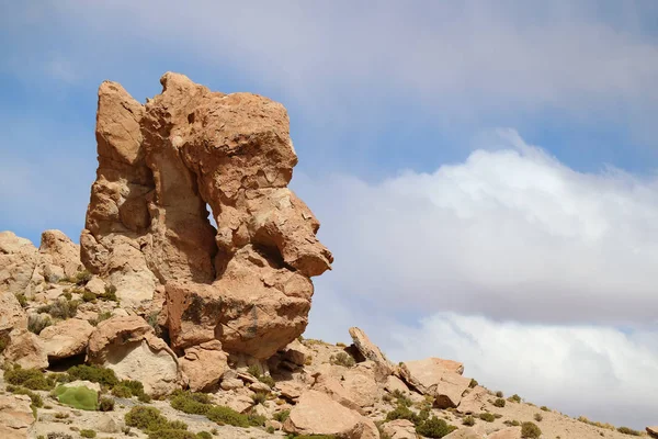 Konsten Skapad Naturen Oräkneliga Fantastiska Klippformationer Siloli Öknen Bolivian Altiplano — Stockfoto