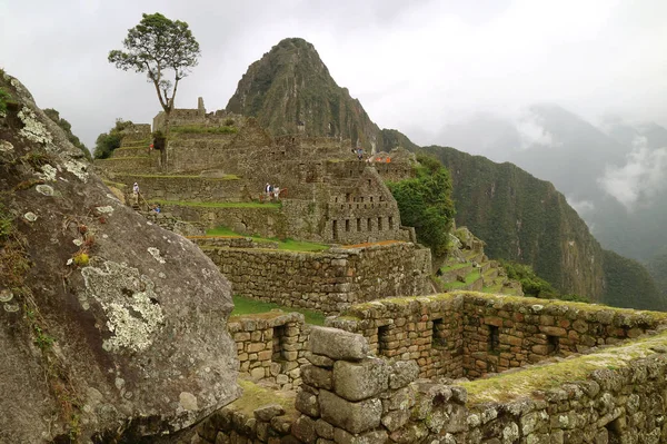 Antiga Cidadela Inca Machu Picchu Nova Maravilha Mundo Região Cusco — Fotografia de Stock
