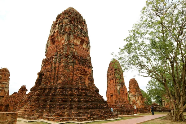 Wat Mahathat Ένας Από Τους Σημαντικότερους Ιστορικούς Ναούς Αρχαιολογικός Χώρος — Φωτογραφία Αρχείου