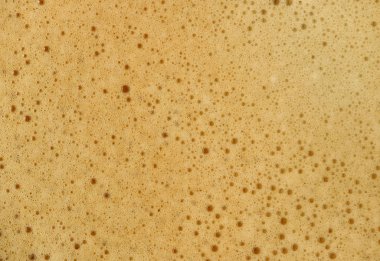 Makro Aromatik Sıcak Espresso Kahve Köpüğü Arkaplan veya Sancak İçin