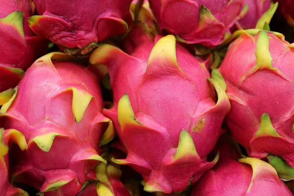 Mucchio Vibrante Drago Rosa Frutta Pithaya Pitihaya Nome Spagnolo — Foto Stock