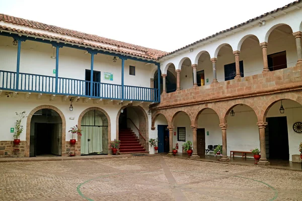 Binnenplaats Van Het Regionaal Historisch Museum Museo Historico Regional Cusco — Stockfoto