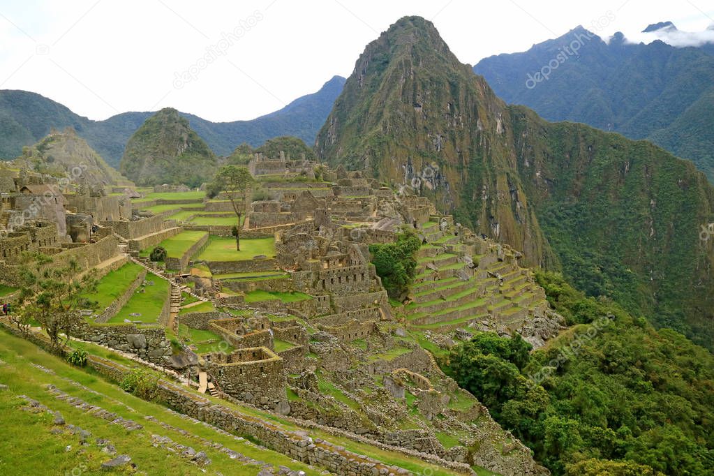Machu Picchu in the Early Morning, the Famous Inca Ruins in Cusco Region, Urubamba Province, Peru