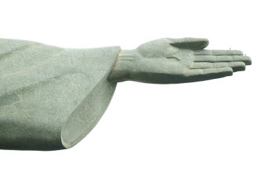 Kurtarıcı İsa 'nın Sol Eli, Brezilya' nın Rio de Janeiro kentindeki Corcovado Dağı 'nda İsa' nın 30 metre yüksekliğindeki sabun taşı heykeli.