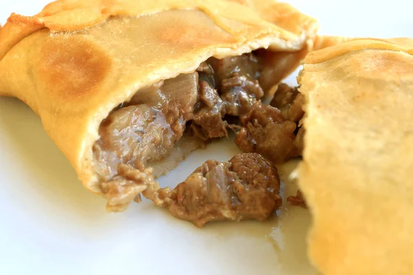 Empanada Pino Beef Filled Empanada Delicious Chilean Baked Savory Pasty — 스톡 사진