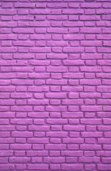 Imagen Vertical Pared Ladrillo Envejecido Color Rosa Púrpura — Foto de Stock