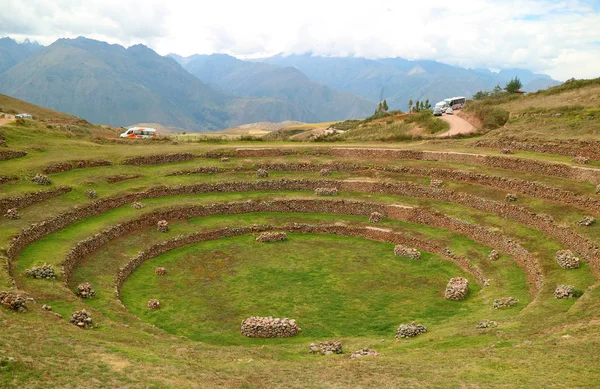 Moray Romjai Kisebbik Inka Mezőgazdasági Teraszok Inkák Szent Völgyében Régészeti — Stock Fotó