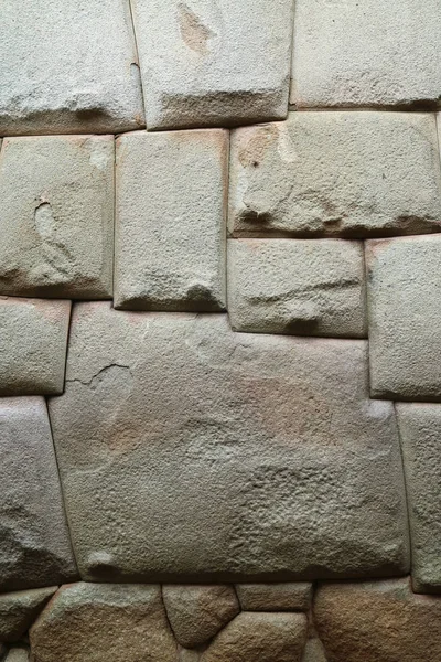 Famosa Piedra Doce Ángulos Del Antiguo Muro Inca Hatun Rumiyoc — Foto de Stock