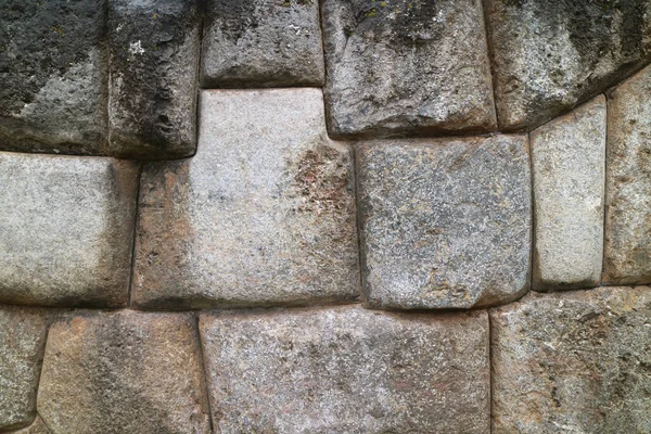 Величезна Стіна Цитаделі Саксайуамана Унікальна Кам Яна Споруда Стародавнього Міста — стокове фото