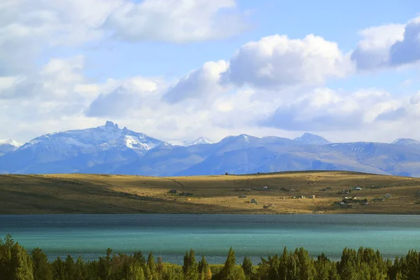 Lago Argentino Argentino Lake View Town Calafate Patagonia Argentina — 스톡 사진