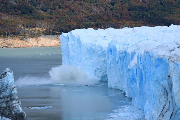 Perito Moreno Gletsjer Afkalvend Naar Lake Argentino Los Glaciares National — Stockfoto