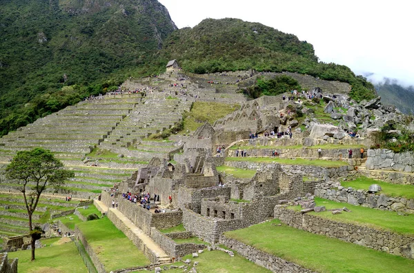 Intérieur Site Archéologique Machu Picchu Province Urubamba Pérou — Photo