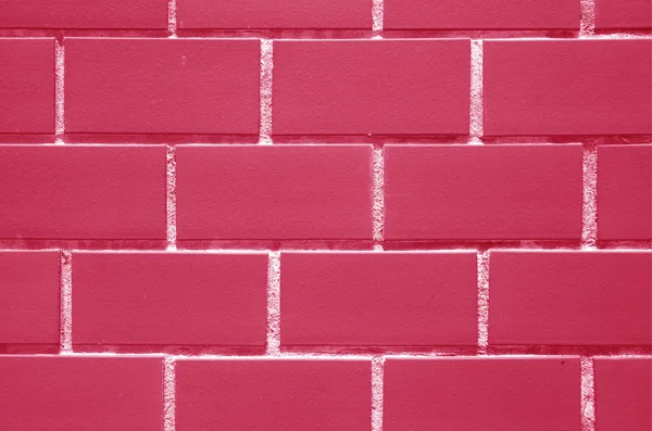 Pared Ladrillos Color Rosa Blanco Fucsia Vista Frontal Para Fondo —  Fotos de Stock