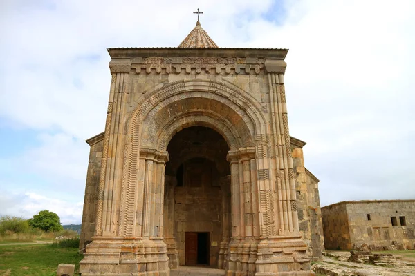 Ohromující Kostelní Veranda Pavla Katedrály Petra Klášterním Komplexu Tatev Provincie — Stock fotografie