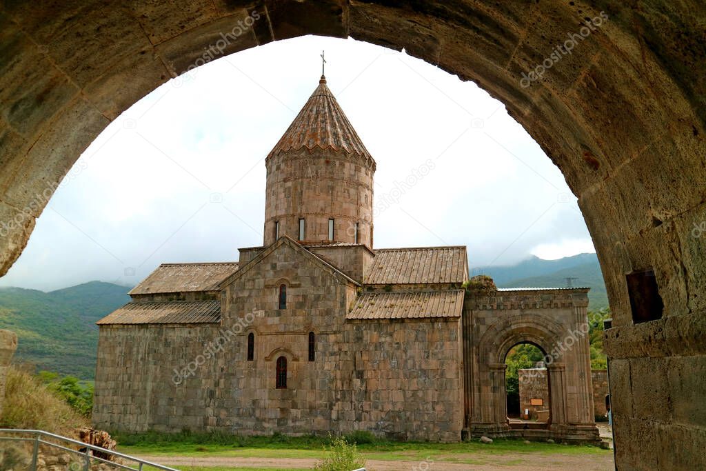 St. Paul and Peter Cathedral or Surb Pogos Petros in the Tatev Monastery Complex, Syunik Province, Armenia