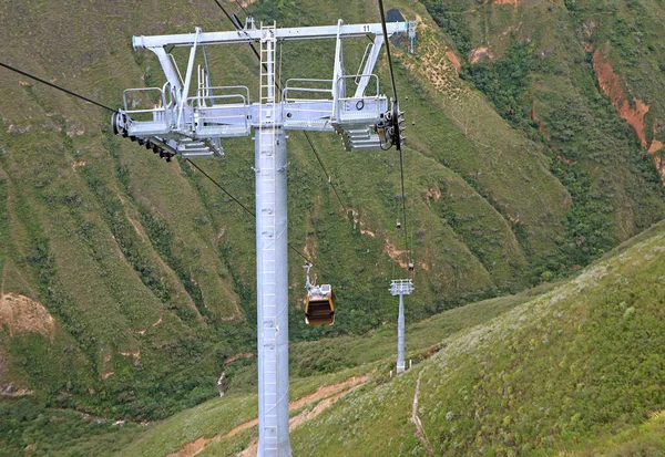 Telecabinas Kuelap Kabelbaan Naderen Van Pool Kloof Van Noord Peru — Stockfoto