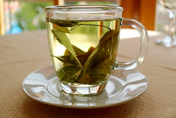 Peru 'da irtifa hastalığını önlemek için bir fincan sıcak Coca-Leaf Arısı.