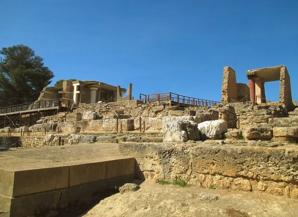 Palais Knossos Site Patrimoine Mondial Unesco Sur Île Crète Grèce — Photo