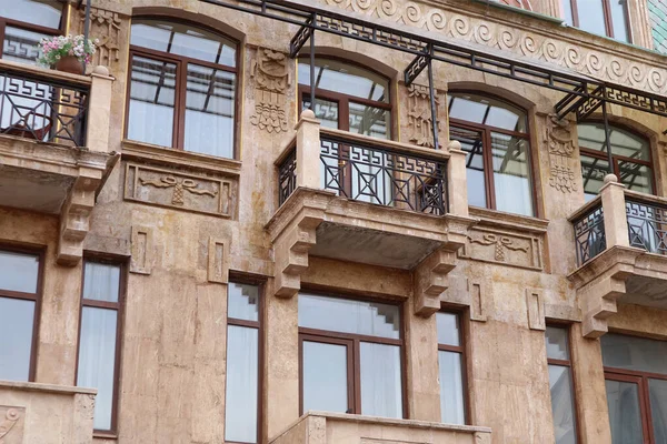 Hermosa Fachada Edificio Vintage Europeo Para Concepto Estancia Casa — Foto de Stock