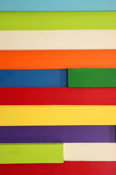 Horizontaal Multi Gekleurde Houten Plank Voor Achtergrond — Stockfoto