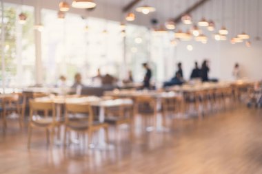 Restoran iç bulanık ufuk görüntüsünü soyut