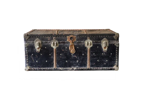 Old rusty vintage suitcase isolated — Stock Photo, Image