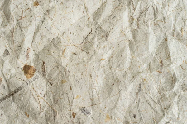 Crumpled mulberry paper texture and background — Stock Photo, Image