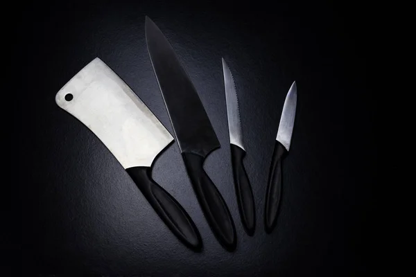 Set of kitchen knives — Stock Photo, Image